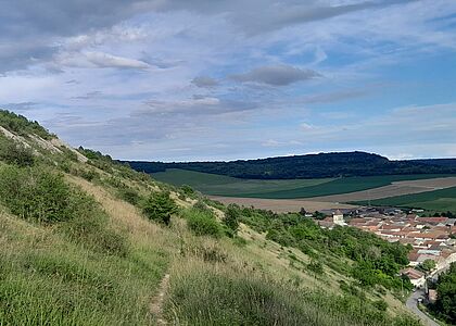 Vue du paysage de la vallée de la Meuse