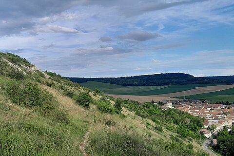 Vue du paysage de la vallée de la Meuse
